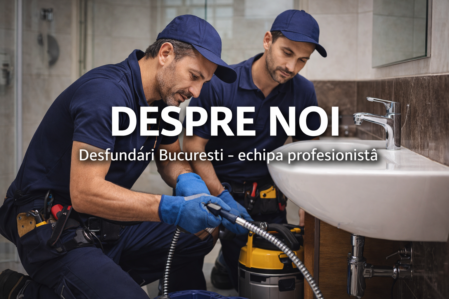 echipă desfundări București instalatori intervenție chiuvetă instalații sanitare