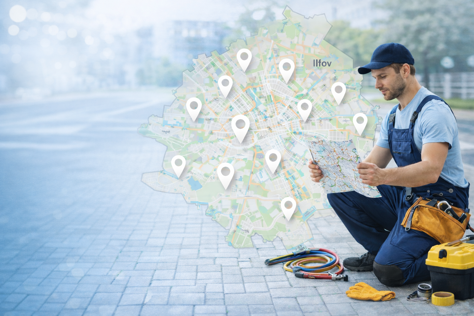 zone deservite pentru desfundări țevi și instalații sanitare