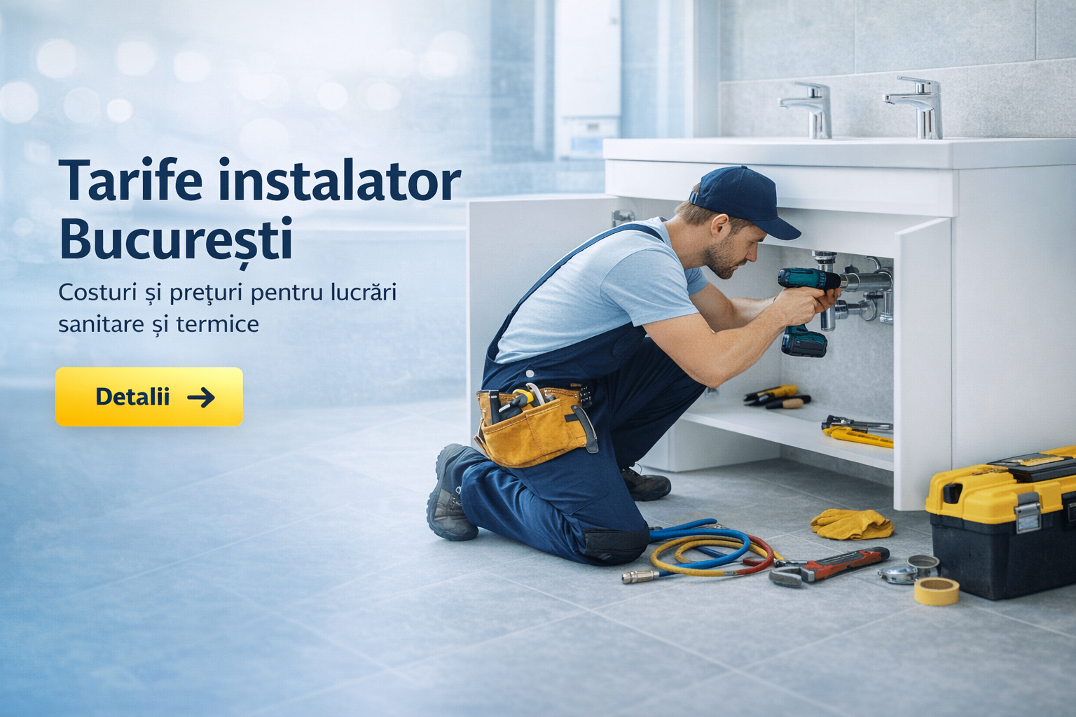 tarife instalator București pentru lucrări sanitare și termice